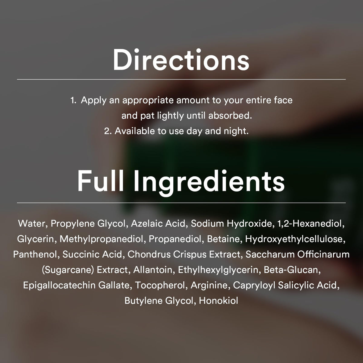 Abib Clear spot serum 7.325 pump with Seamoss Extract, Azelaic Acid, Succinic Acid 1.01 fl oz, 30 mL