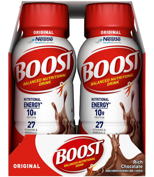 Boost Original Nutritional Energy Balanced Nutritional Drink (6 Count (Pack of 2), Chocolate & Strawberry)