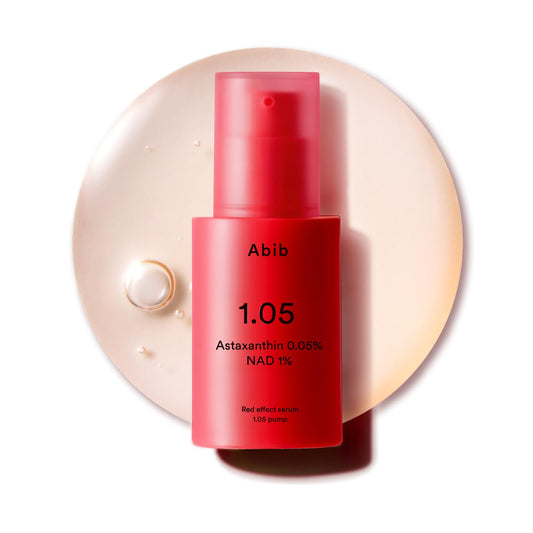 Abib Red effect serum 1.05 pump 1.01 fl oz Anti-aging Facial Skincare with Nicotinamide Mononucleotide (NMN) 1% & Astaxanthin 0.5% for 24-Hour Antioxidant & Anti-Wrinkle Support for All Skin Types