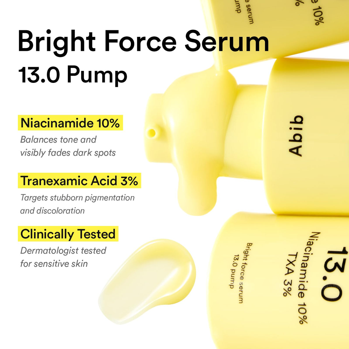 Abib Bright Force Serum 13.0 Pump┃Niacinamide 10% TXA 3% 1.01 fl.oz