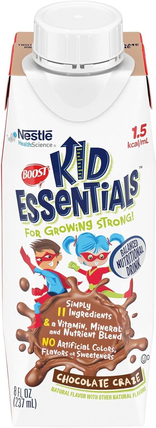 Boost Kid Essentials 1.5 Balanced Nutritional Drink (8 Fl Oz (Pack of 8), Strawberry & Chocolate)