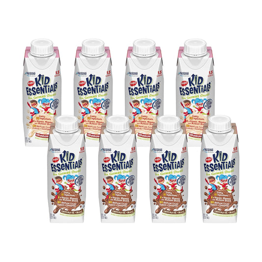 Boost Kid Essentials 1.5 Balanced Nutritional Drink (8 Fl Oz (Pack of 8), Strawberry & Chocolate)