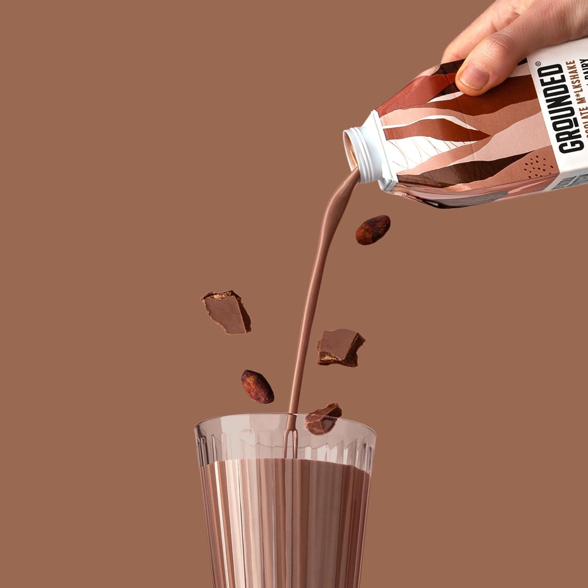 Grounded Chocolate Protein Milkshake, 20g Protein, Dairy Free, 16.6 fl oz