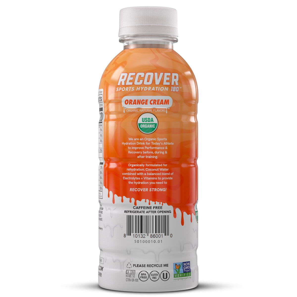 RECOVER 180 Organic Sports Hydration Drink, No Sugar Added, 20 Calorie Sports Beverage, Organic Flavors With Vitamins, Potassium-Packed Electrolytes (16.9 Fl Oz (Pack of 12), Variety Pack)