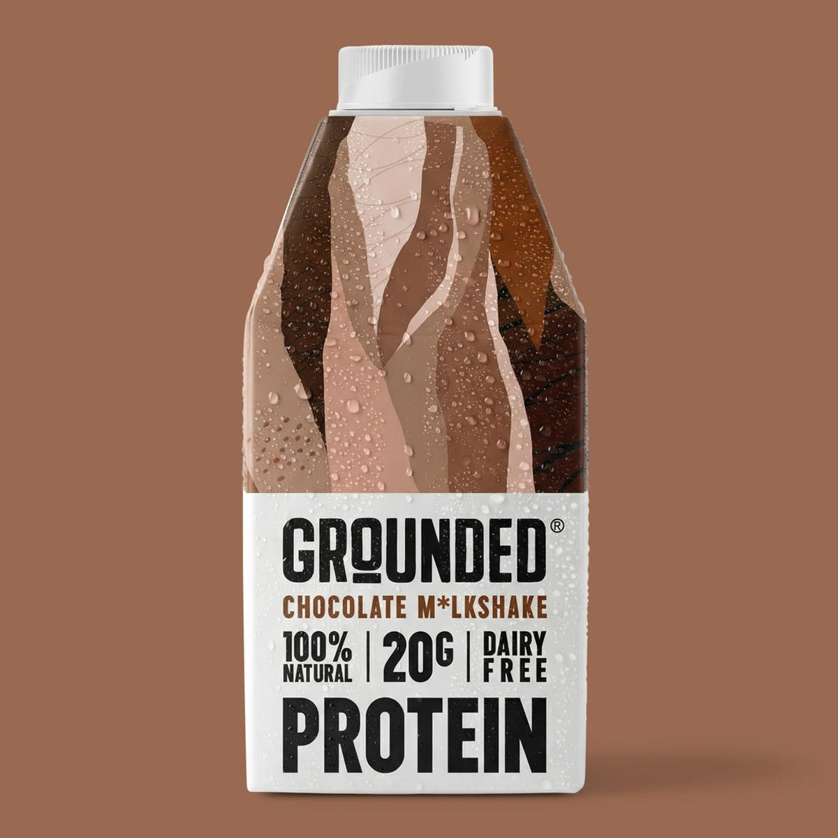 Grounded Chocolate Protein Milkshake, 20g Protein, Dairy Free, 16.6 fl oz