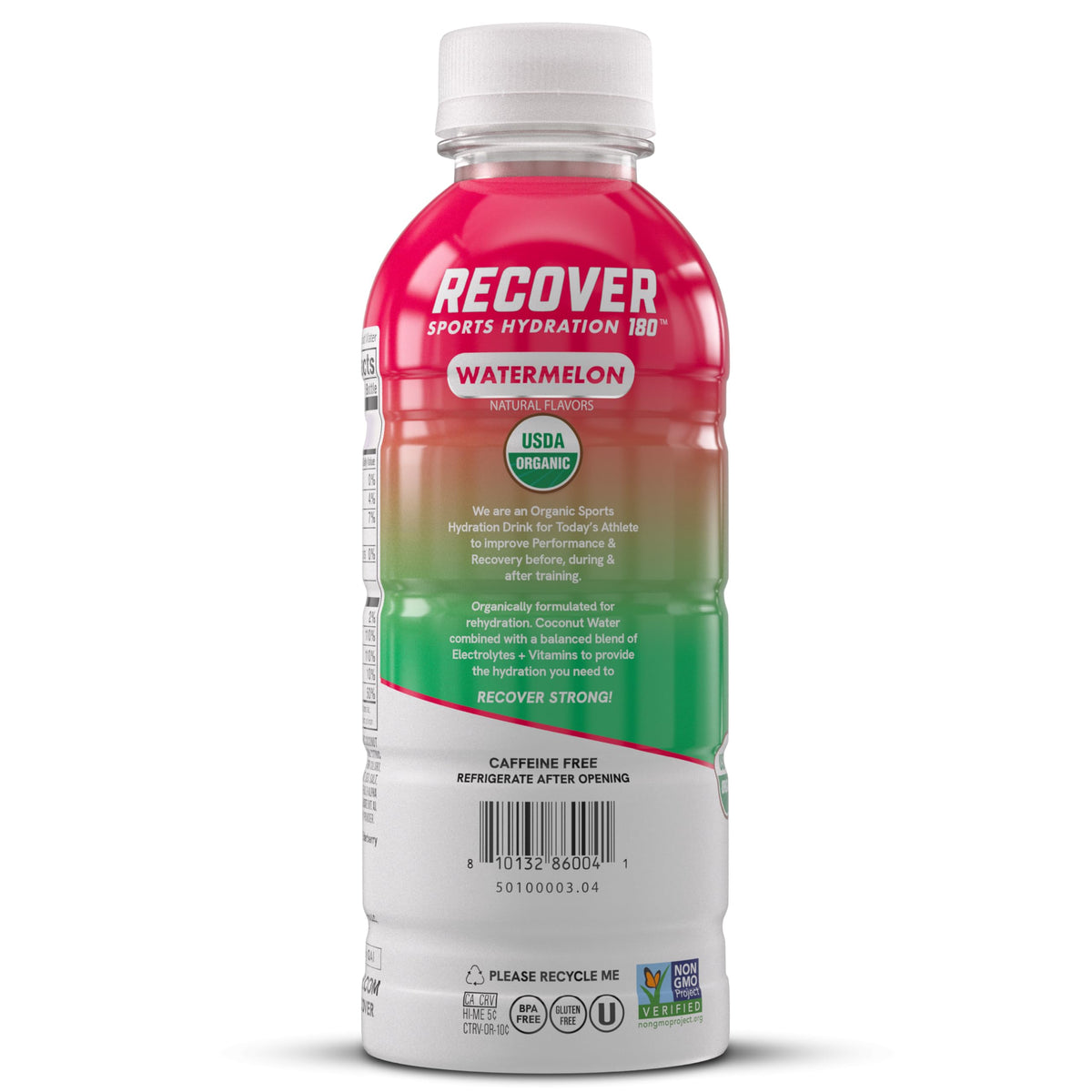 RECOVER 180 Organic Sports Hydration Drink, No Sugar Added, 20 Calorie Sports Beverage, Organic Flavors With Vitamins, Potassium-Packed Electrolytes (16.9 Fl Oz (Pack of 12), Variety Pack)