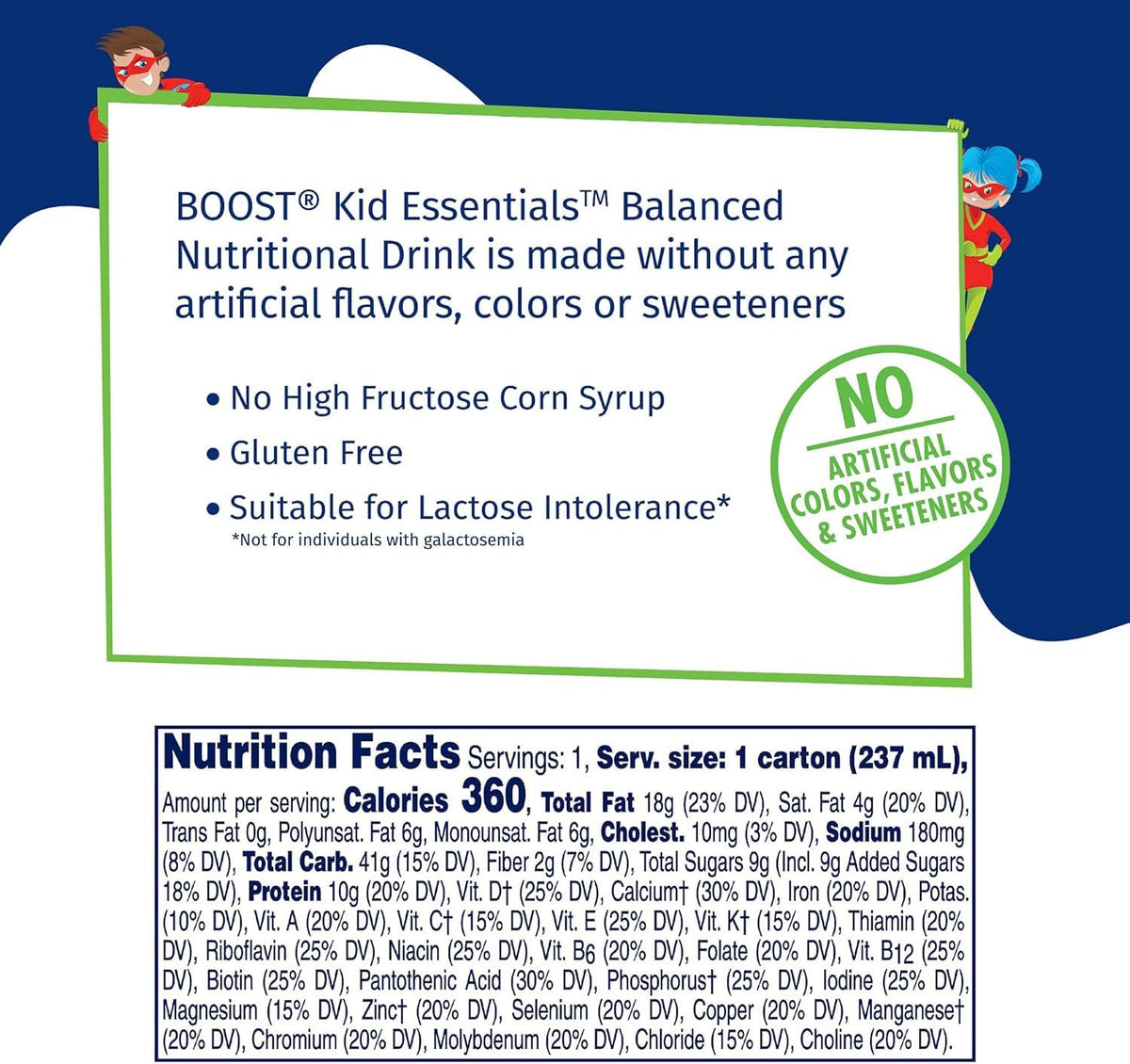 Boost Kid Essentials 1.5 Balanced Nutritional Drink (8 Fl Oz (Pack of 8), Strawberry & Chocolate)