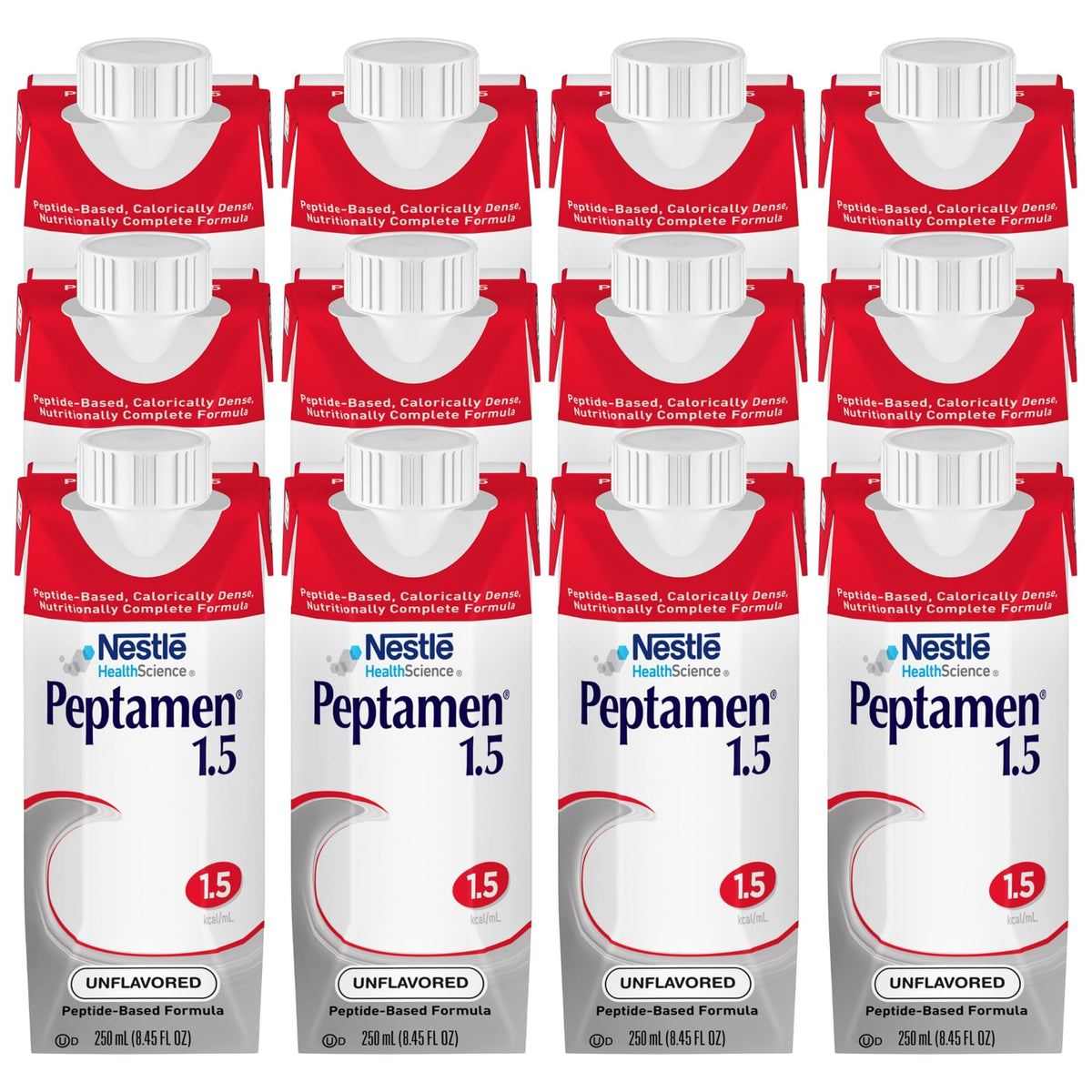 Peptamen 1.5 Dense Peptide Formula, Whey Protein, 8.45 Fl Oz, 24 Pack